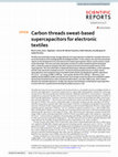 Carbon threads sweat-based supercapacitors for electronic textiles Cover Page