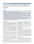 Effectiveness of Epsom Salt with Hot Water Application on Knee Joint Pain among Elderly in a Selected Rural Area at Puducherry Cover Page