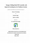 Design of Sliding Mode PID Controller with Improved reaching laws for Nonlinear Systems Cover Page