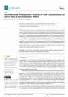 Microelectrode Voltammetric Analysis of Low Concentrations of Se(IV) Ions in Environmental Waters Cover Page