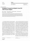 Inaugural Young Investigator Issue for Cells Tissues Organs Cover Page