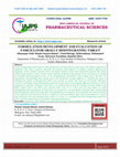 Formulation Development And Evaluation Of Famciclovir Orally Disintegrating Tablet Cover Page