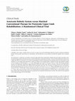 ArmAssist Robotic System versus Matched Conventional Therapy for Poststroke Upper Limb Rehabilitation: A Randomized Clinical Trial Cover Page