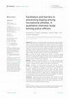 Facilitators and barriers in preventing doping among recreational athletes: A qualitative interview study among police officers Cover Page