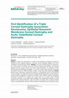 First Identification of a Triple Corneal Dystrophy Association: Keratoconus, Epithelial Basement Membrane Corneal Dystrophy and Fuchs' Endothelial Corneal Dystrophy Cover Page