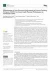 Effectiveness of Non-Presential Individualized Exercise Training PrOgram(NIETO) in Lower Limb Physical Performance in Advanced COPD Cover Page