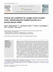 Critical soil conditions for oxygen stress to plant roots: Substituting the Feddes-function by a process-based model Cover Page