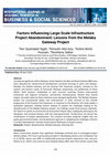 Factors Influencing Large-Scale Infrastructure Project Abandonment: Lessons from the Melaka Gateway Project Cover Page