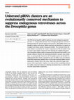 Unistrand piRNA clusters are an evolutionarily conserved mechanism to suppress endogenous retroviruses across the Drosophila genus Cover Page