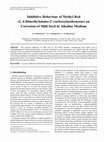 Inhibitive Behaviour of Methyl Red (2, 4-Dimethylamino-2'-carboxylazobenzene) on Corrosion of Mild Steel in Alkaline Medium Cover Page