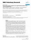 Acute phase protein response in an experimental model of ovine caseous lymphadenitis Cover Page