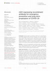 rAAV expressing recombinant antibody for emergency prevention and long-term prophylaxis of COVID-19 Cover Page