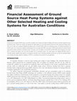 Financial assessment of ground source heat pump systems against other selected heating and cooling systems for Australian conditions Cover Page