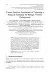 Cluster Analysis Assessment in Proposing a Surgical Technique for Benign Prostatic Enlargement Cover Page