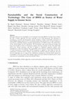 Sustainability and the Social Construction of Technology: The Case of RWH as Source of Water Supply in Greater Accra Cover Page