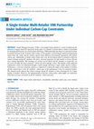 A Single-Vendor Multi-Retailer VMI Partnership Under Individual Carbon-Cap Constraints Cover Page