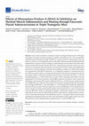 Effects of Monoamino-Oxidase-A (MAO-A) Inhibition on Skeletal Muscle Inflammation and Wasting through Pancreatic Ductal Adenocarcinoma in Triple Transgenic Mice Cover Page