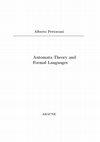 Automata Theory and Formal Languages ARACNE Contents Preface 7 Chapter 1. Formal Grammars and Languages 9 Cover Page