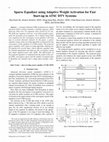 Sparse equalizer using adaptive weight activation for fast start-up in ATSC DTV systems Cover Page