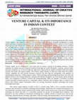 Venture Capital and Its Importance in Indian Context Cover Page