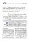 Effects Of Bladder Diverticulum On Storage And Extraction Phase Of The Lower Urıinary System: Urodynamic And Clinical Evaluation Cover Page