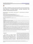 The Effects of Mobile Learning and Group Discussion for Psychotropic Drug Education on Nursing Students’ Learning, Satisfaction, and Attitude: An Educational Intervention Cover Page