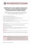 Identifying SCC Lesions Capable of Spontaneous Regression by Using Immunohistochemistry: A Systematic Review and Meta-Analysis Cover Page