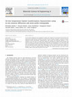 On low temperature bainite transformation characteristics using in-situ neutron diffraction and atom probe tomography Cover Page