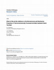 Effect of Nb and Mo Additions on the Microstructure and Mechanical Properties of Thermomechanically Processed and Bake Hardened CMnSi Trip Steel Cover Page