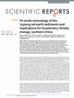 Fe-oxide mineralogy of the Jiujiang red earth sediments and implications for Quaternary climate change, southern China Cover Page