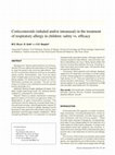 Research paper thumbnail of Corticosteroids (inhaled and/or intranasal) in the treatment of respiratory allergy in children: safety vs. efficacy