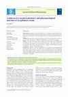 Research paper thumbnail of A Mini Review on the Phytochemistry and Pharmacology of Aframomum alboviolaceum (Zingiberaceae)