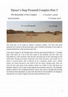 Djoser's Step Pyramid Complex-Part 3, The Remainder of the Complex -A Layman's guide Cover Page