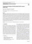 Computational simulation of the flow dynamic field in a porous ureteric stent Cover Page