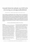 Gezonde School als methode voor GGD’en bij de invoering van schoolgezondheidsbeleid Cover Page