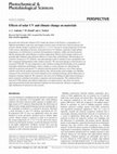 Effects of solar UV and climate change on materials Cover Page