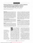 Positron Emission Tomography in the Evaluation of Synchronous Lung Lesions in Patients With Untreated Head and Neck Cancer Cover Page