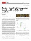 Texture classification approach based on 2D multifractal analysis Cover Page