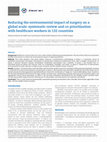 Reducing the environmental impact of surgery on a global scale: systematic review and co-prioritization with healthcare workers in 132 countries Cover Page