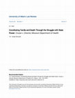 Constituting family and death through the struggle with state power: Cruzan v. Director, Missouri Department of Health Cover Page