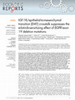 IGF-1R/epithelial-to-mesenchymal transition (EMT) crosstalk suppresses the erlotinib-sensitizing effect of EGFR exon 19 deletion mutations Cover Page