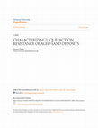 Characterizing the Liquefaction Resistance of Aged Soils Cover Page