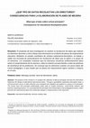 ¿Qué tipos de datos recolectan los directores? Consecuencias para la elaboración de planes de mjejora Cover Page