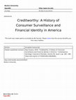 Creditworthy: A History of Consumer Surveillance and Financial Identity in America Cover Page