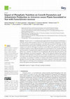 Impact of Phosphatic Nutrition on Growth Parameters and Artemisinin Production in Artemisia annua Plants Inoculated or Not with Funneliformis mosseae Cover Page