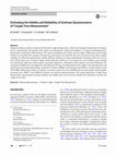 Estimating the Validity and Reliability of Gottman Questionnaires of “Couple Trust Measurement” Cover Page