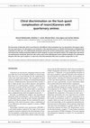 Chiral Discrimination on the Host–Guest Complexation of Resorc[4]arenes with Quarternary Amines Cover Page