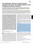 Soil metabolome response to whole-ecosystem warming at the Spruce and Peatland Responses under Changing Environments experiment Cover Page