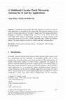 Research paper thumbnail of A Multiband Circular Patch Microstrip Antenna for K and Ka Applications