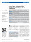 Cotton-Clipping Technique to Repair Intraoperative Aneurysm Neck Tear: A Technical Note Cover Page